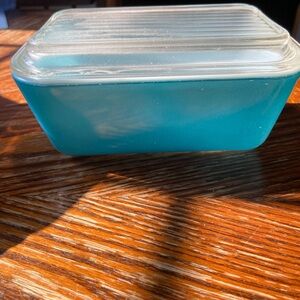 Pyrex Vintage Primary Blue Refrigerator Dish